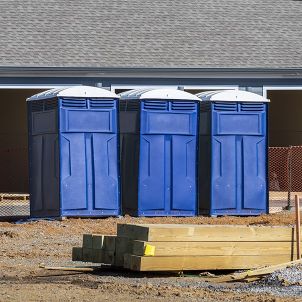 are there any restrictions on where i can place the porta potties during my rental period in Chadwick